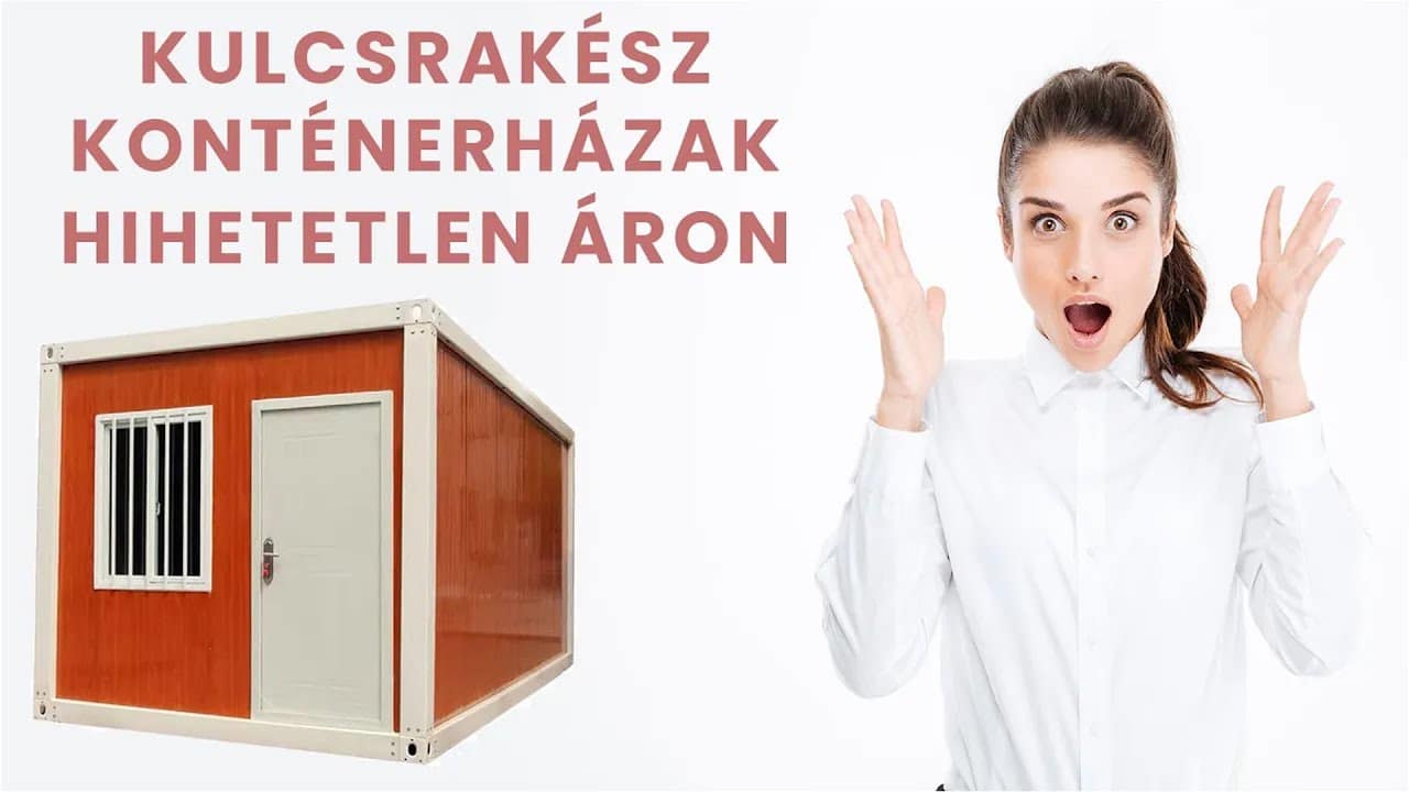 Konténer horgászház bemutató